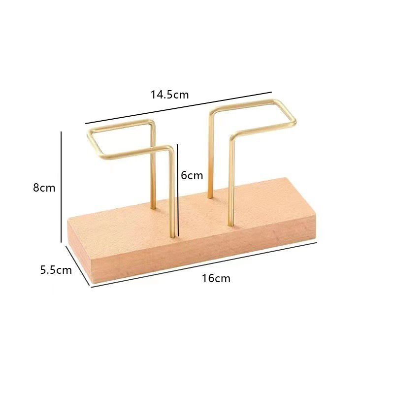 P stainless steel walnut tissue holder