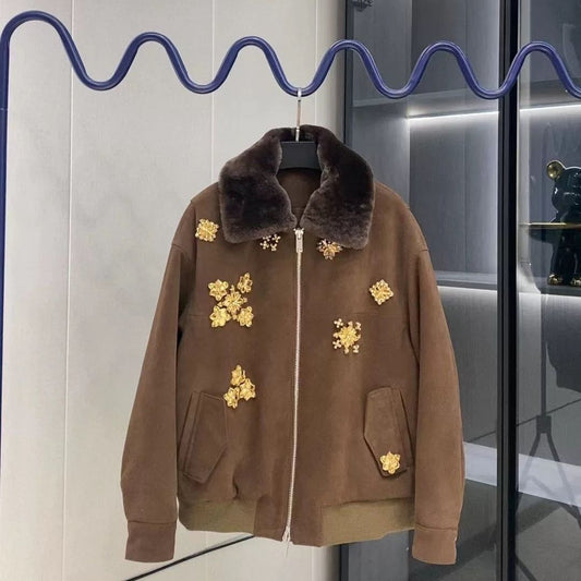 P leather jacket
