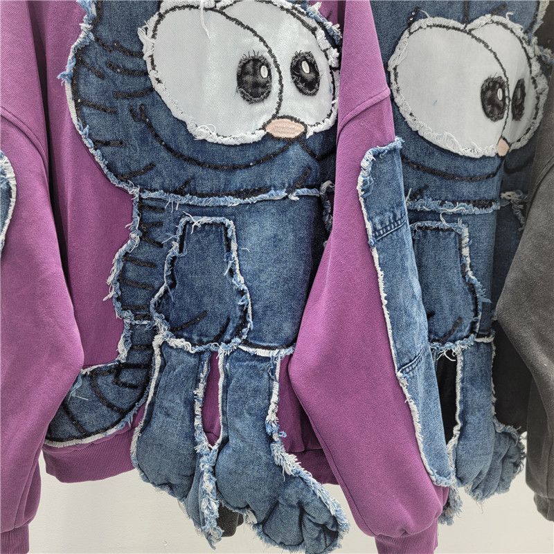 P color matching cloth sweater
