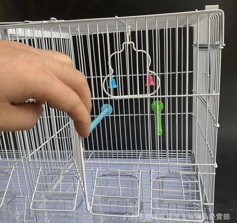 A bird cage, parrot cage, blind date cage with net, large breeding cage, tiger skin, peony, Xuanfeng universal group cage, wrought iron cage - Mixbatch
