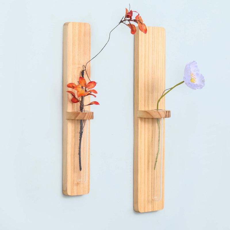 P Log Flowers Dried Flower Arranger Hydroponic Glass Test Tube Vase