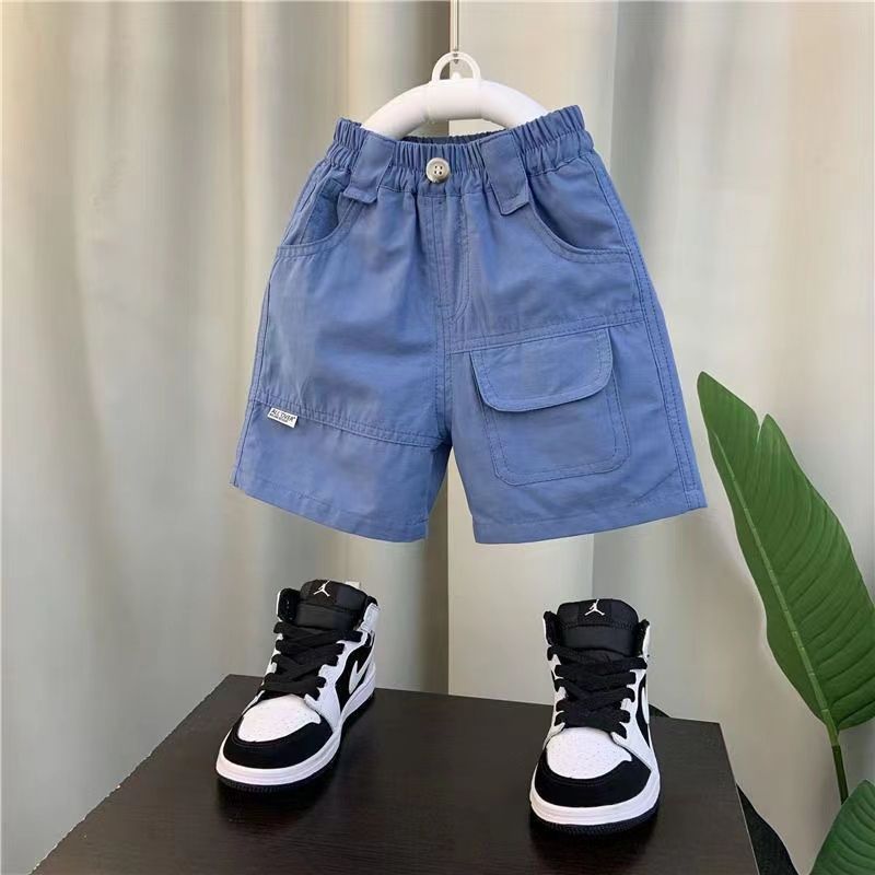 P boys loose cotton overalls
