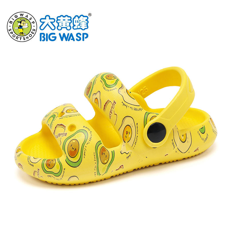P bumblebee children's sandals men's and women's bag head sandals summer middle and small children's foot protection beach shoes lightweight baby cool slippers