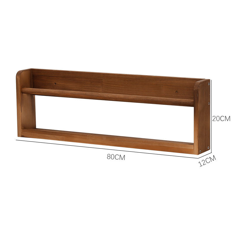 P Solid wood wall-mountedShelf Picture book shelf Children's bookshelf