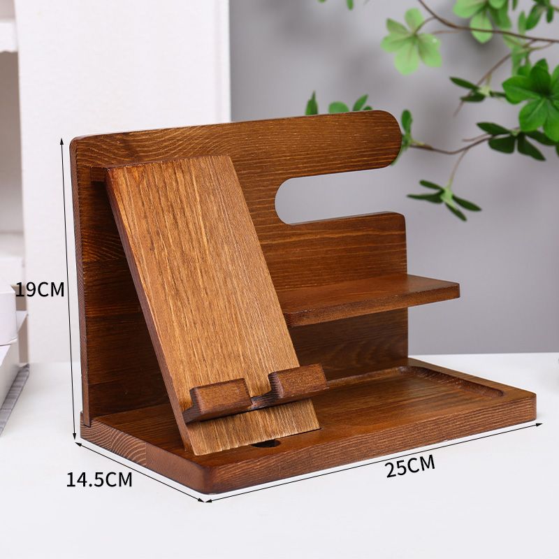 P Black Walnut Storage Rack Watch Mobile Phone Shelf