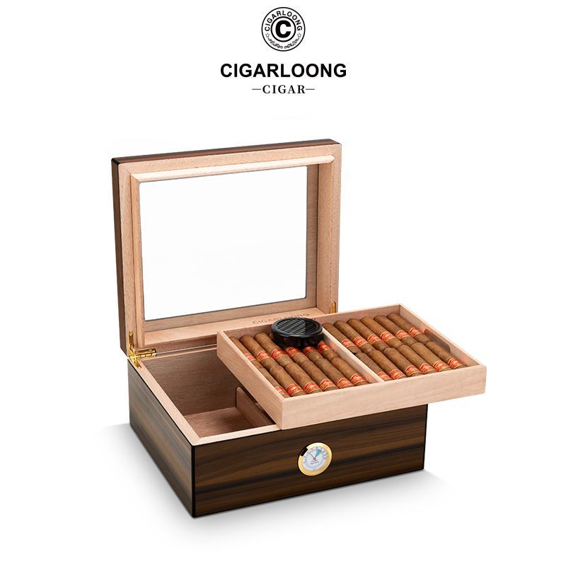 P Humidor Cedar Wood Solid Wood