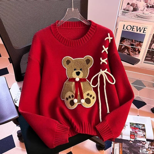 P bear crew neck sweater