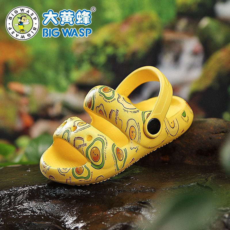 P bumblebee children's sandals men's and women's bag head sandals summer middle and small children's foot protection beach shoes lightweight baby cool slippers