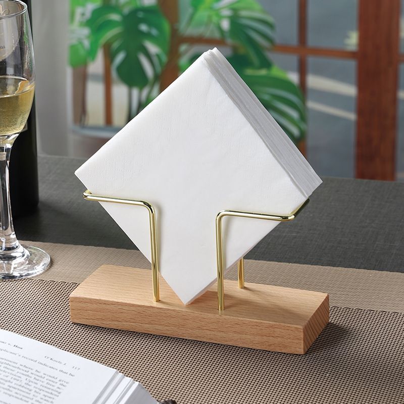 P stainless steel walnut tissue holder