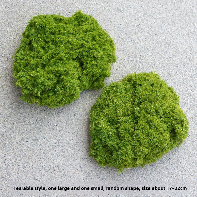 A simulated plant wall accessories with grass decoration background wall simulated moss stone moss moss hair planting stone