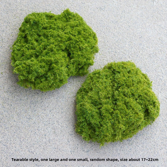 A simulated plant wall accessories with grass decoration background wall simulated moss stone moss moss hair planting stone