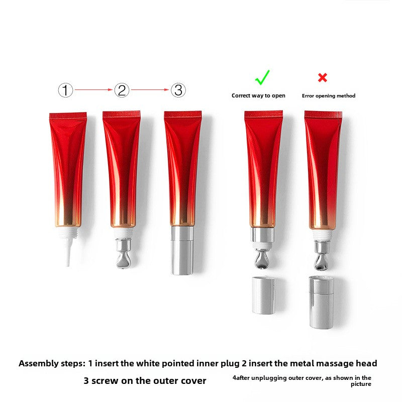 A Spot 101520gml zinc alloy massage head, high-end cosmetic packaging material sub-packaging empty bottle eye cream essence printing - Mixbatch