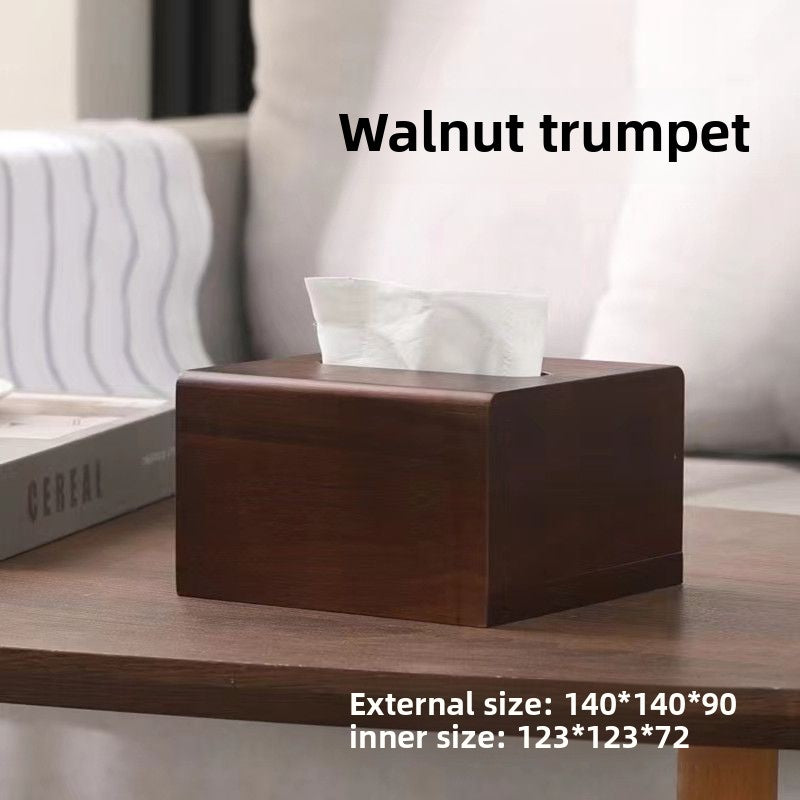 P Solid wood tissue box