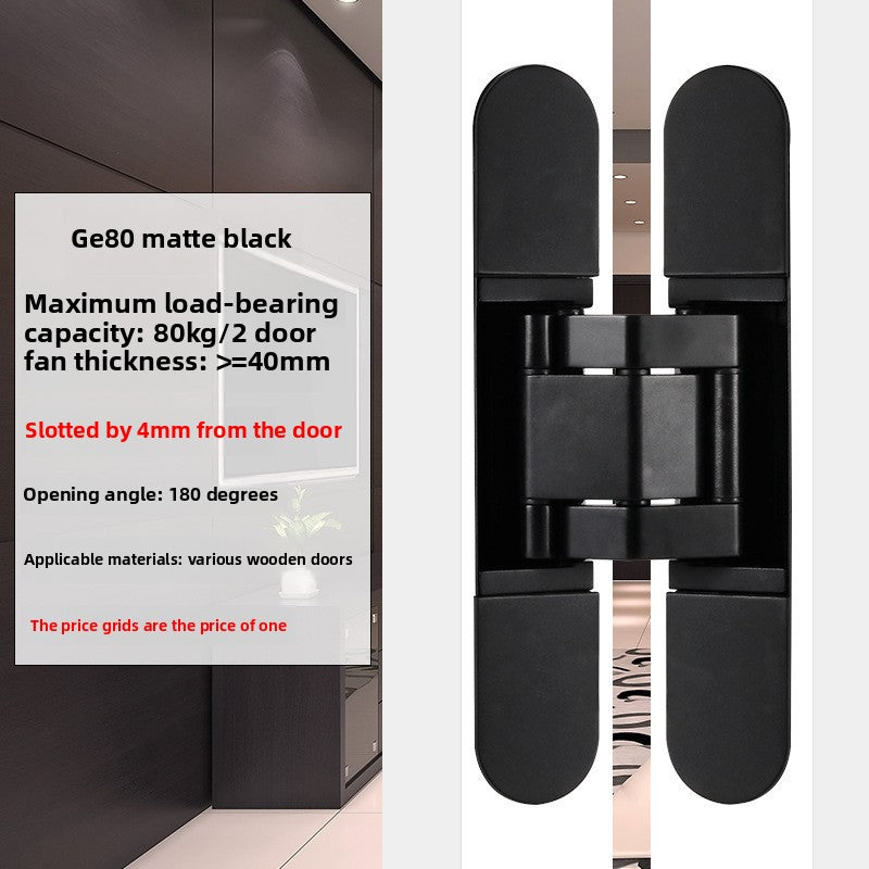 A 3D adjustable invisible door hinge hidden door hinge hidden hinge invisible cross hinge wooden door hidden door hinge