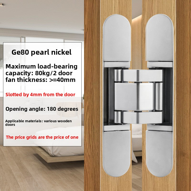 A 3D adjustable invisible door hinge hidden door hinge hidden hinge invisible cross hinge wooden door hidden door hinge