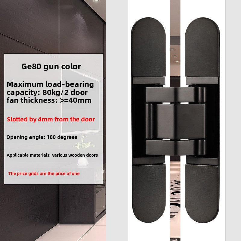 A 3D adjustable invisible door hinge hidden door hinge hidden hinge invisible cross hinge wooden door hidden door hinge