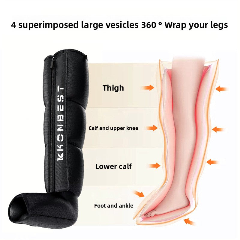 A Four-chamber air wave pressure massager Leg muscle relaxation massager Air pressure leg beauty instrument