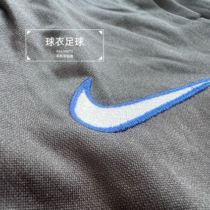 P Inter Milan Black Training Football Pants Running Casual Sports Pants Embroidered Pants Pocket Zipper