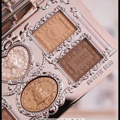 P Flower Know Sweetheart Bear Six Color Eyeshadow Matte Pearlescent