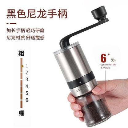【Stainless steel grinding core】Six Adjustable Coffee Grinder, Hand Crank Coffee Grinder, Italian Home Users - Mixbatch