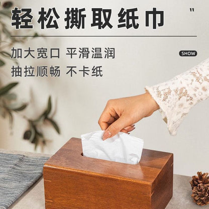 P ebony solid wood tissue box