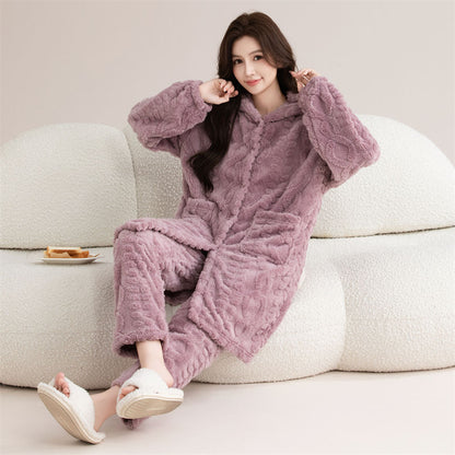 P plush pajama set