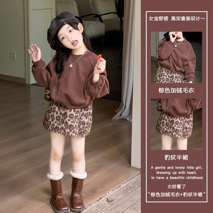 P children's sweater skirt set
