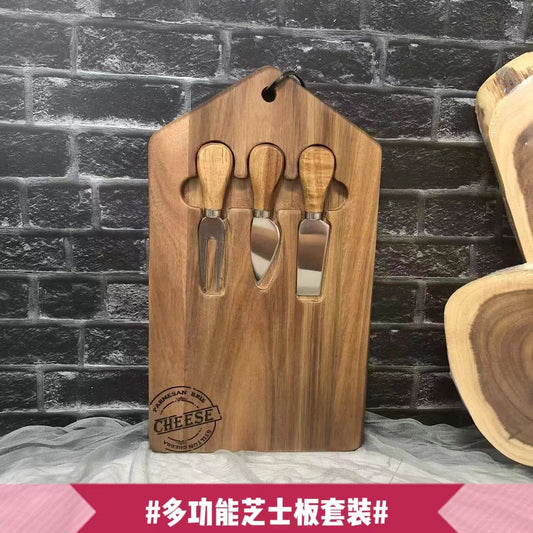 A Acacia wood cutting board cutting board fruit complementary food chopping board cutting board household pizza bread steak kitchen portable