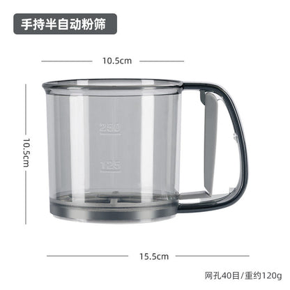 P Hand-held semi-automatic flour mesh sieve