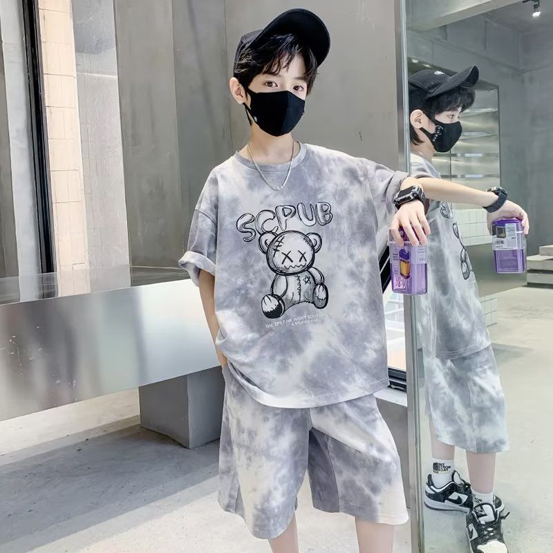 P new children's clothing summer Internet celebrity boys short sleeves cool handsome fashion