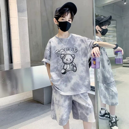 P new children's clothing summer Internet celebrity boys short sleeves cool handsome fashion