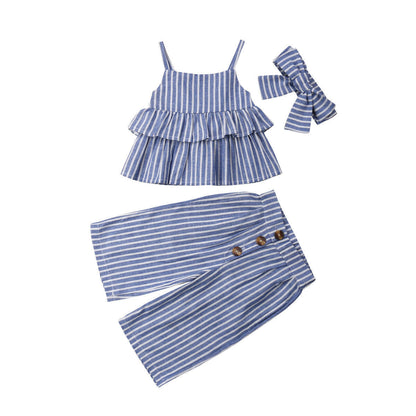A ins, popular girls and children's sling suits