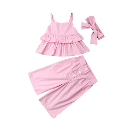 A ins, popular girls and children's sling suits