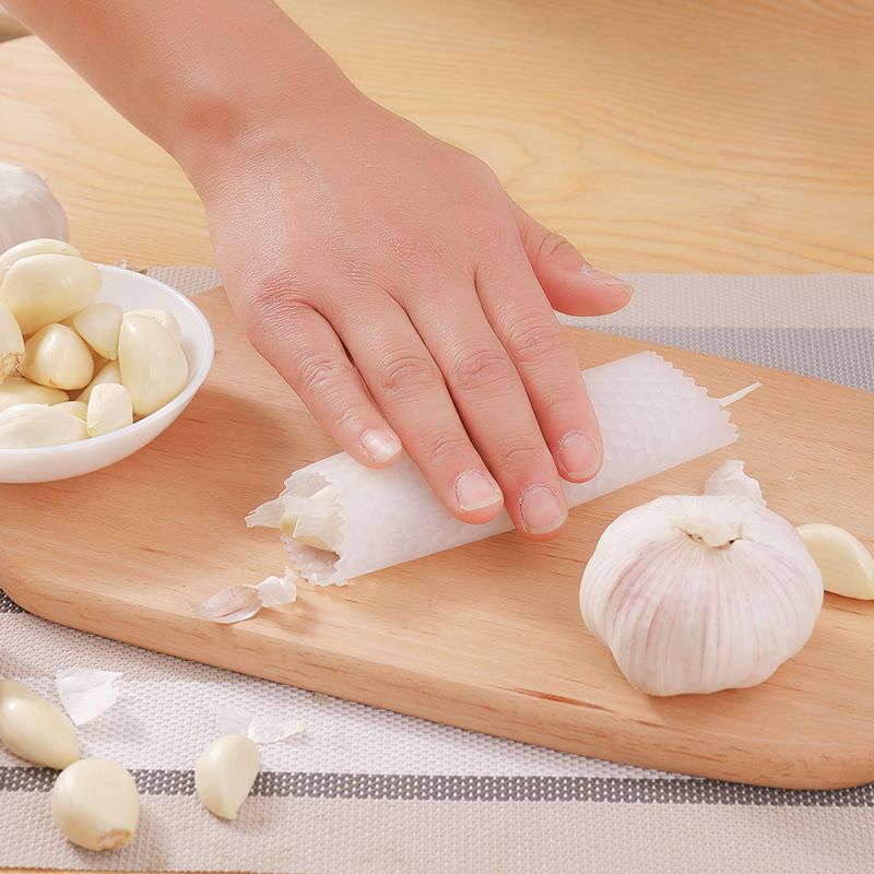 Silicone garlic peeler, household manual garlic peeler, garlic peeler, garlic press, kitchen garlic peeler - Mixbatch