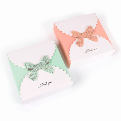 A Korean version cardboard soap flower large bow gift box spot creative candy baking packaging carton wholesale MOQ:100PIECE - Mixbatch