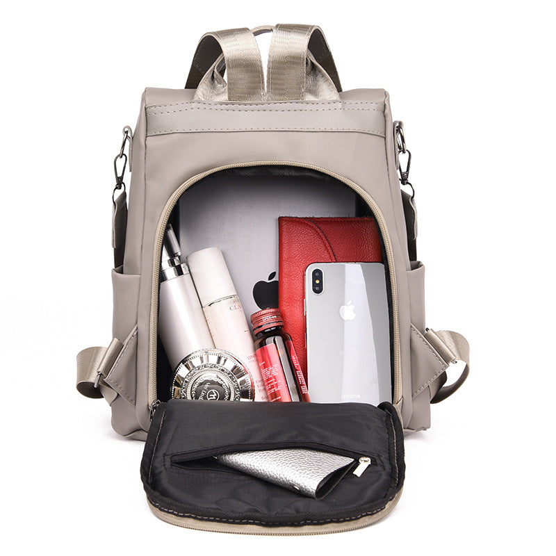 A new trendy Korean version of casual versatile fashion travel backpack travel bag Oxford cloth - Mixbatch