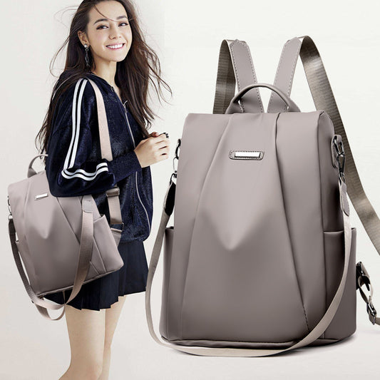 A new trendy Korean version of casual versatile fashion travel backpack travel bag Oxford cloth - Mixbatch
