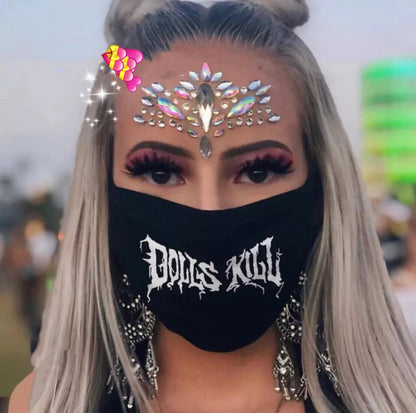 A face sticker diamond tattoo sticker diamond face decoration sticker gem adhesive eye sticker environmental protection music festival face sticker eyebrow diamond - Mixbatch