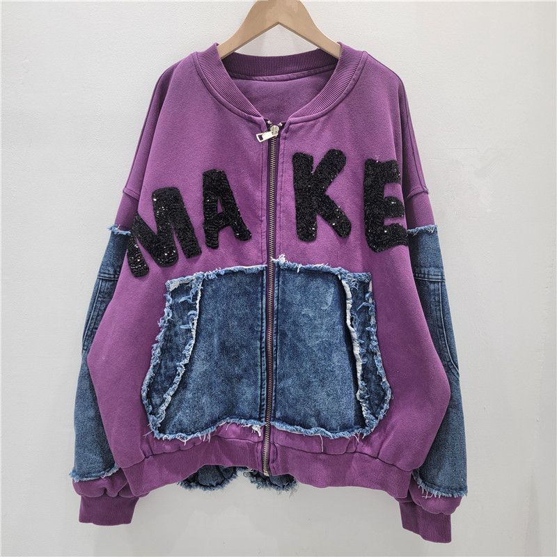 P color matching cloth sweater