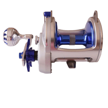 A Metal boat fishing wheel TR10000 sea fishing trolling South oil drum wheel 30KG brake anti-corrosion fishing wheel