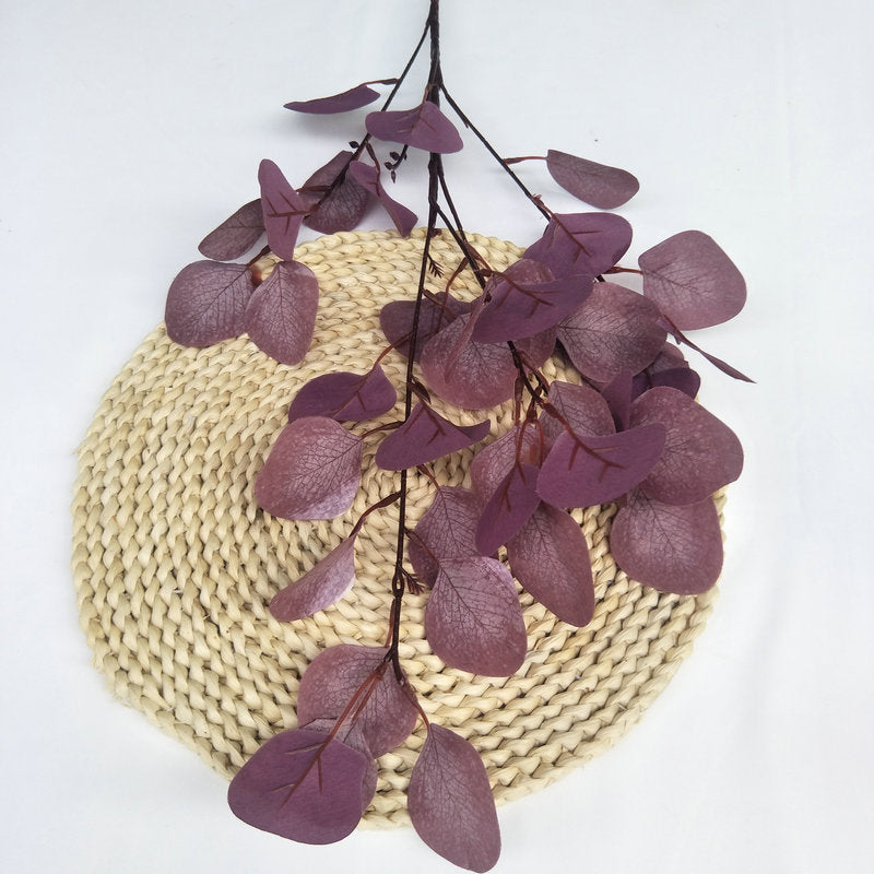 A straight rod fruitless money leaf simulation fake flower wedding home decoration simulation plant simulation apple leaf simulation green plant