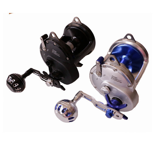 A Metal boat fishing wheel TR10000 sea fishing trolling South oil drum wheel 30KG brake anti-corrosion fishing wheel