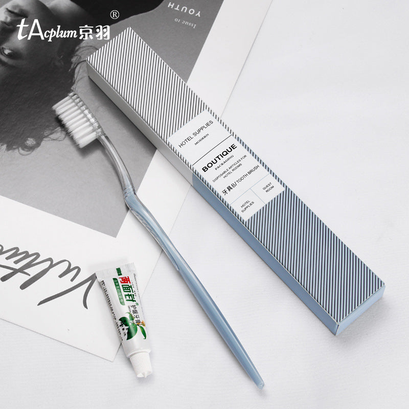 Hotel special disposable toiletries, hotel disposable soft bristle toothbrush set