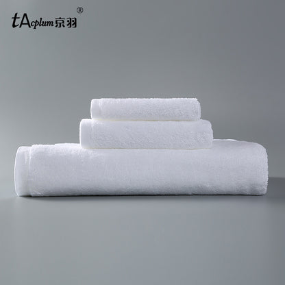 Hotel towels Bath towels Three-piece cotton white beauty gifts Hotel hotel bath Flat woven towels