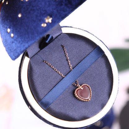 A Round Gypsy Flannel Jewelry Box