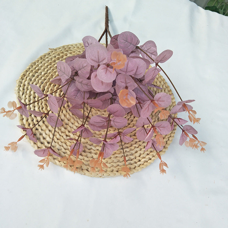 A small bunch of money leaves potted plants simulated green plants wedding home set shooting props silk flowers