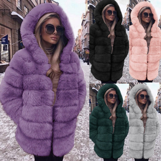A faux fur jacket