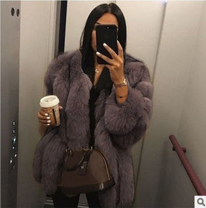 A faux fur jacket