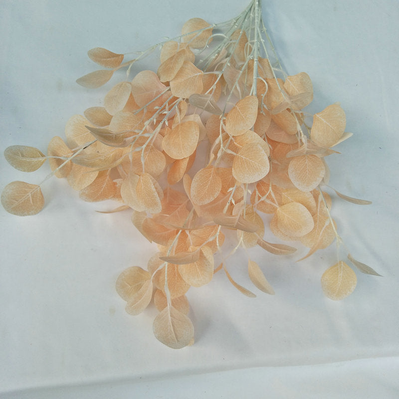 A straight rod fruitless money leaf simulation fake flower wedding home decoration simulation plant simulation apple leaf simulation green plant