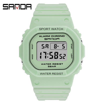 A 293 square multi-function electronic watch sports watch waterproof luminous wholesale student fashion watch